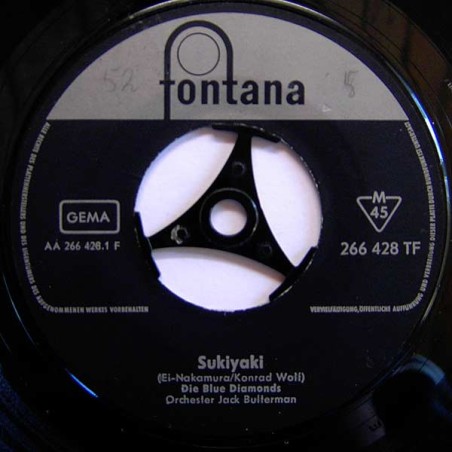 Die Blue Diamonds – Sukiyaki / Piccadilly Baby|1963      Fontana – 266 428 TF -Single