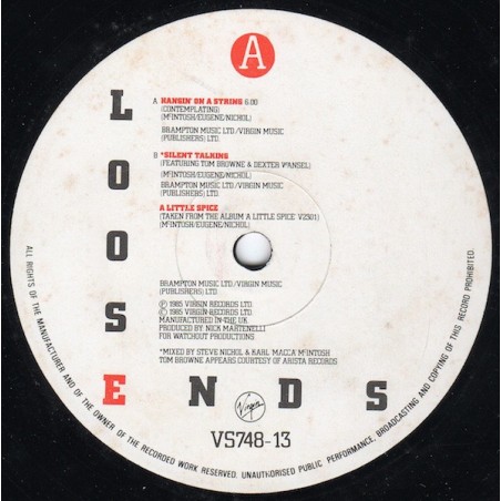 Loose Ends – Hangin' On A String / Silent Talking|1985      Virgin – VS 748-13 -Maxi-Single