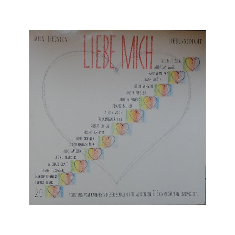 Various ‎– Liebe Mich &8211 Mein Liebstes Liebesgedicht|1989  Amadeo ‎– 429 352-1