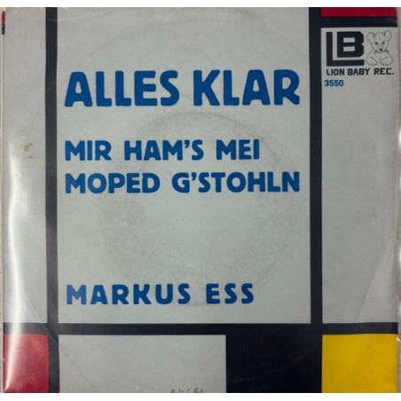 Markus Ess – Alles Klar|1983     Lion Baby Rec. – 3550-Single