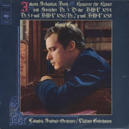 Johann Sebastian Bach – Konzerte Für Klavier Und Streicher Nr. 3 D-dur BWV 1054...- Glenn Gould |1978      CBS – 61 819