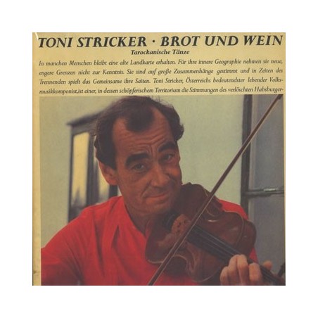 Stricker ‎Toni – Brot Und Wein &8211 Tarockanische Tänze|1979   INT 160125