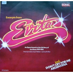 Andrew Lloyd Webber And Tim Rice – Excerpts From Evita|1979     Sonic – 131 508.0