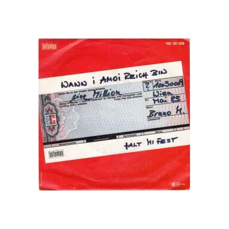 Bruno M.  ‎– Wann I Amoi Reich Bin |1983      Bellaphon ‎– 100·30·009-Single