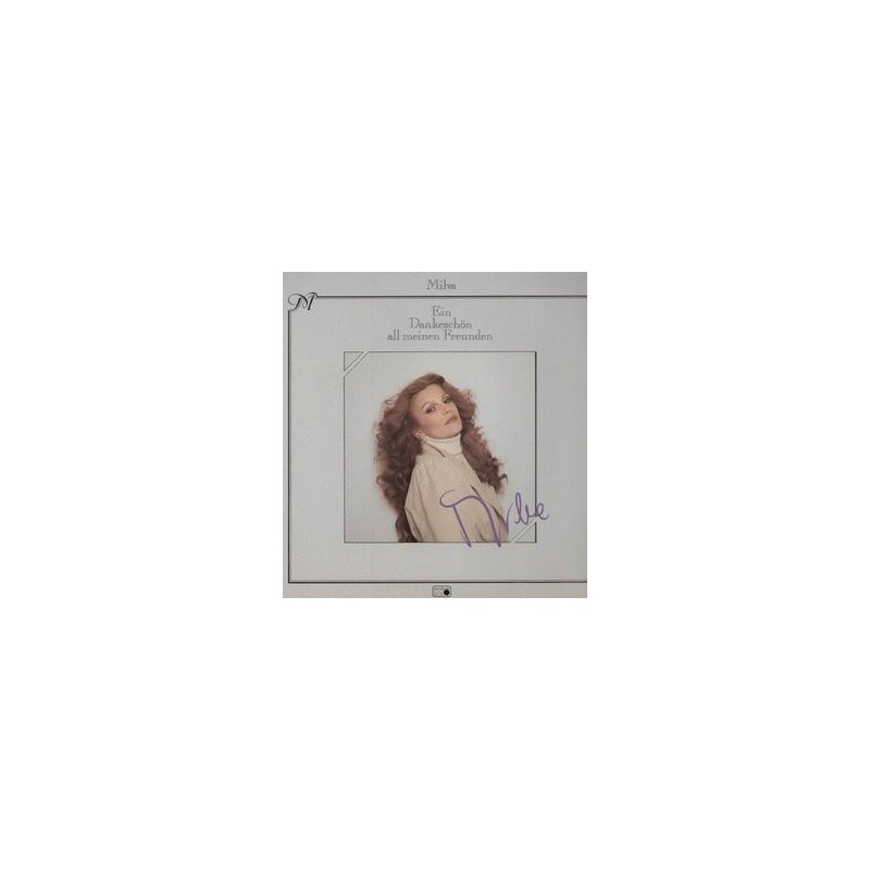 Milva – Ein Dankeschön All Meinen Freunden|1981 Metronome, Bertelsmann Club 91 402 8 Milva – Ein Dankeschön All Meinen Freunden|1981 Metronome, Bertelsmann Club 91 402 8