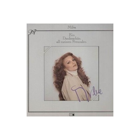 Milva ‎– Ein Dankeschön All Meinen Freunden|1981   Metronome, Bertelsmann Club	91 402 8