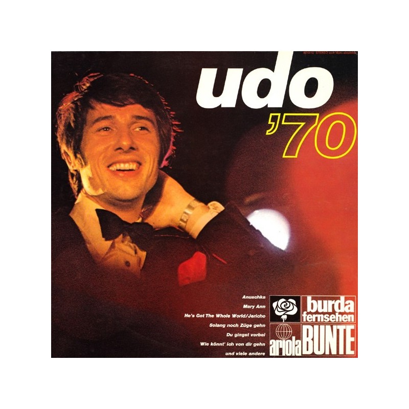 Jürgens Udo – Udo &821770|1970 Ariola – 80101 IU Jürgens Udo – Udo &821770|1970 Ariola – 80101 IU