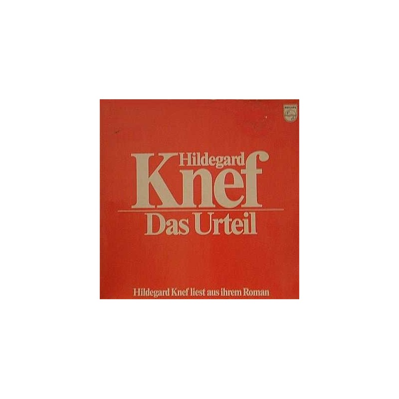 Knef ‎Hildegard – Das Urteil|1975    Philips ‎– 6641 320
