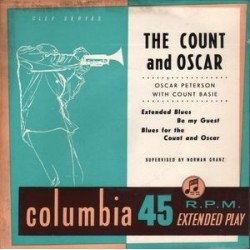 Peterson Oscar with Count Basie ‎– The Count And Oscar|Columbia ‎– SEB 10060-Vinyl, 7", 45 RPM, EP 
