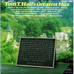 Hall ‎Tom T. –  Greatest Hits|1972   Mercury ‎– SR 61369