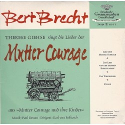 Giehse  Therese-Singt Die Lieder Der Mutter Courage-Bert Brecht-Single