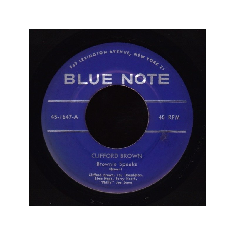 Brown ‎Clifford – Brownie Speaks|1956   Blue Note ‎– 45-1647- Single