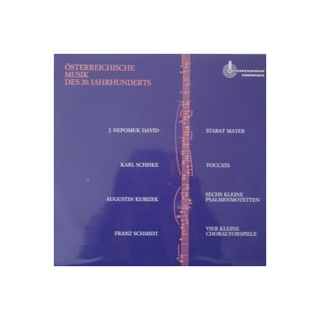 Various ‎– Österreichische Musik Des 20. Jahrhunderts|1968    Österreichische Phonothek ‎– ÖPH 10008