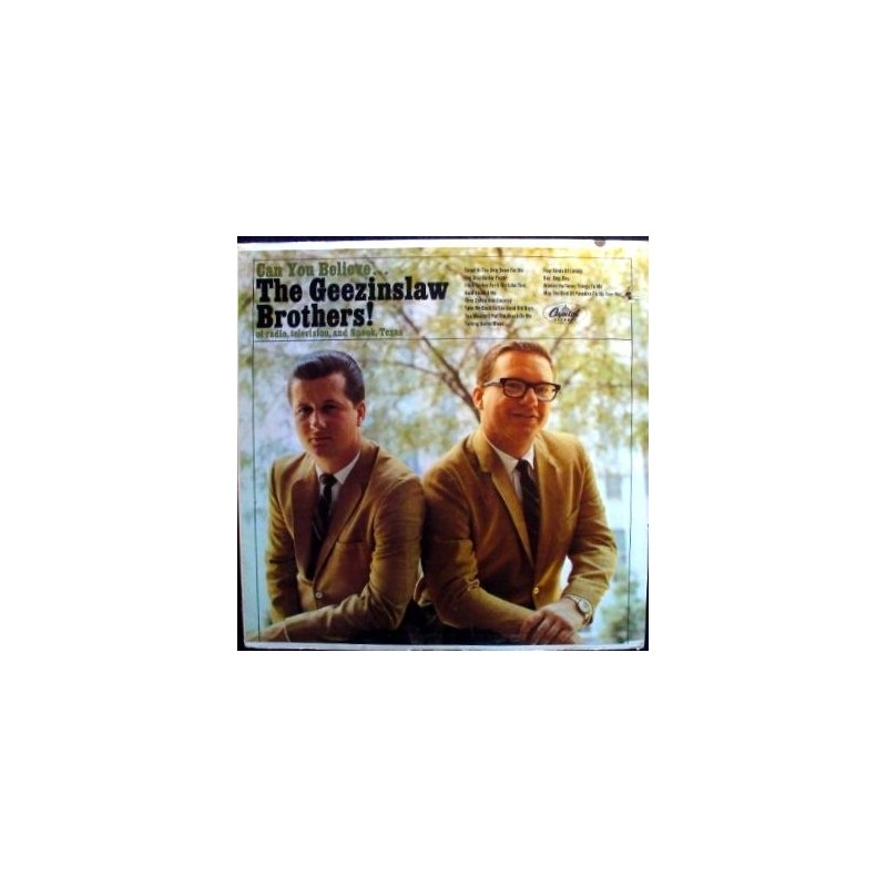 Geezinslaw Brothers The – Can You Believe... |1966 Capitol Records – ST-2570 Geezinslaw Brothers The – Can You Believe... |1966 Capitol Records – ST-2570