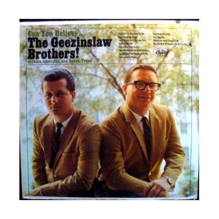 Geezinslaw Brothers The  ‎– Can You Believe...  |1966     Capitol Records ‎– ST-2570