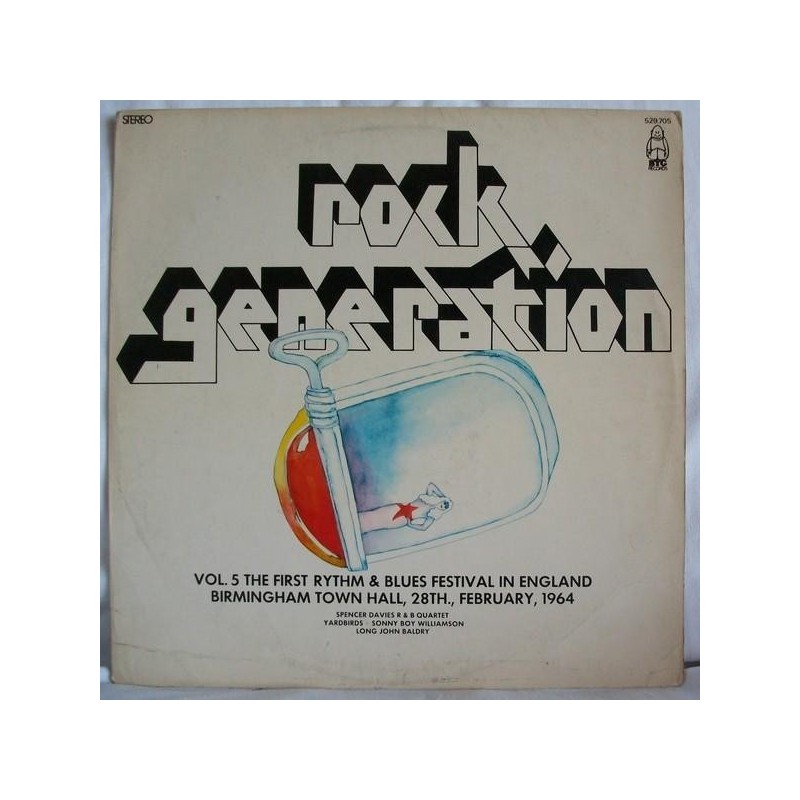 Various ‎– Rock Generation Vol. 5 - The First Rhythm & Blues Festival In England|BYG Records ‎– 529.705