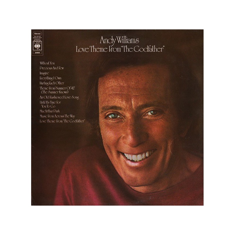 Williams Andy – Love Theme From "The Godfather"|1972 CBS – S 64689 Williams Andy – Love Theme From "The Godfather"|1972 CBS – S 64689