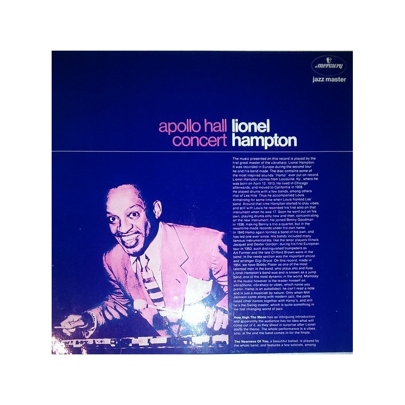 Hampton Lionel – Apollo Hall Concert|Mercury – 62 775 Hampton Lionel – Apollo Hall Concert|Mercury – 62 775