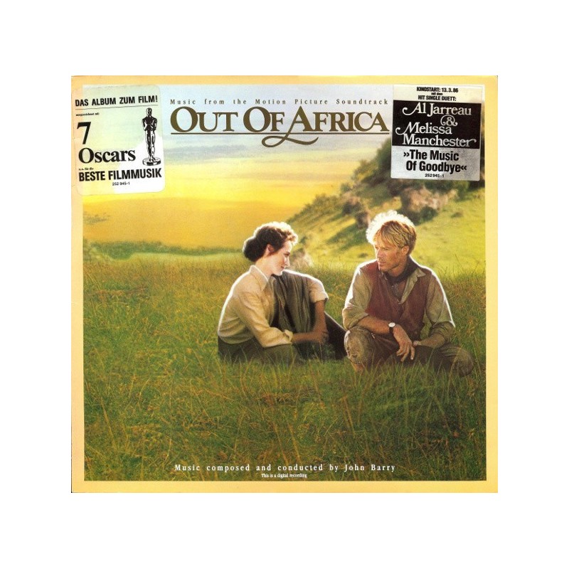Out Of Africa (Music From The Motion Picture Soundtrack)-John Barry |1986 MCA Records – 252 945-1 Out Of Africa (Music From The Motion Picture Soundtrack)-John Barry |1986 MCA Records – 252 945-1