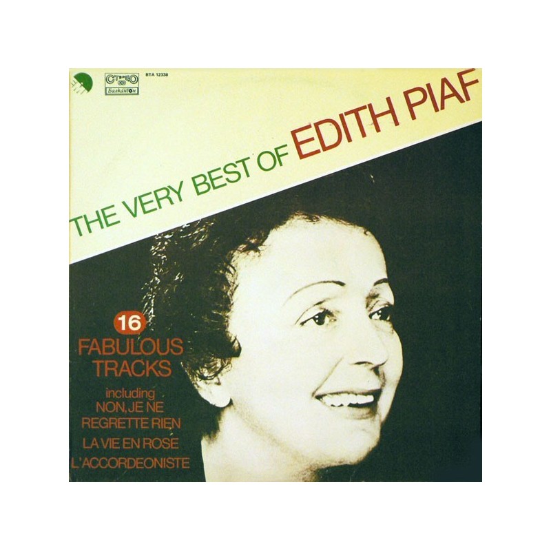 Piaf ‎Edith – The Very Best Of|1988     Балкантон ‎– BTA 12338