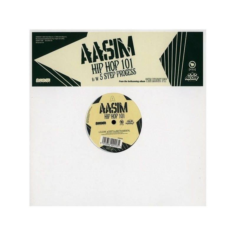 Aasim ‎– Hip Hop 101|2005 ACM0009 Maxi Single