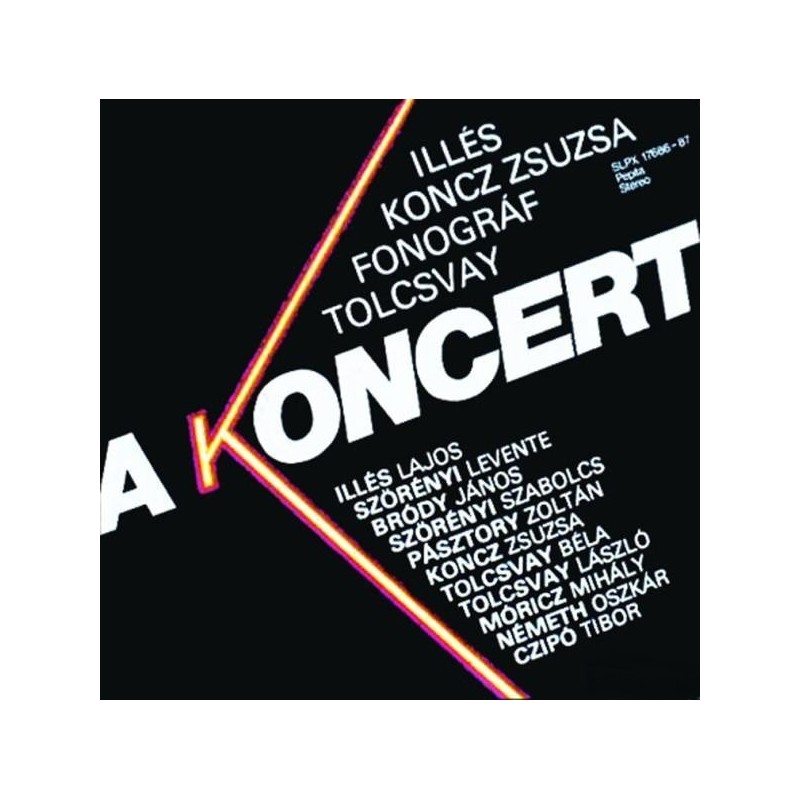 Illés, Koncz Zsuzsa, Fonográf, Tolcsvay ‎– A Koncert|1981    Pepita ‎– SLPX 17686-87