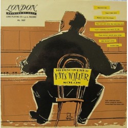 Waller ‎Fats – Rediscovered Fats Waller Solos|London Records ‎– AL 3507-10" Record