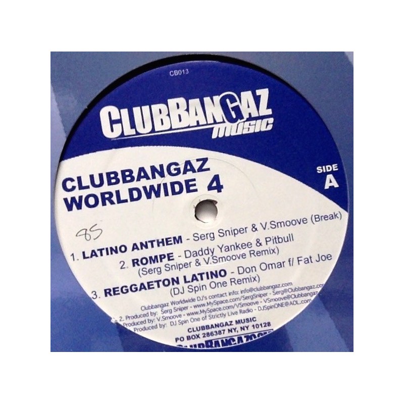 Various ‎– ClubBangaz Wordwide 4|2006     Club Bangaz ‎– CB013-Maxisingle