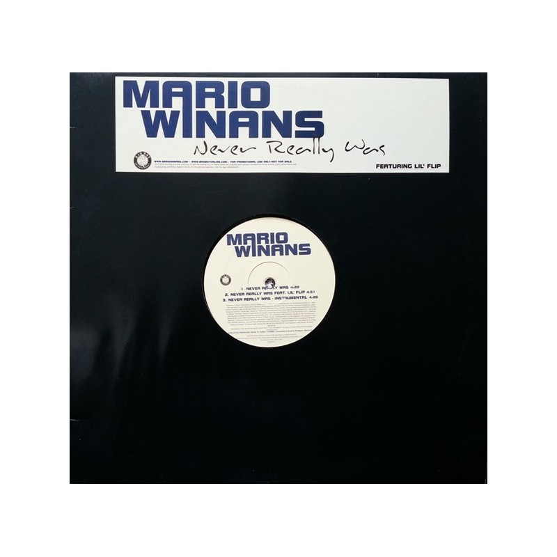 Winans ‎Mario – Never Really Was|2004   WINANSVP3-Promo-Maxisingle