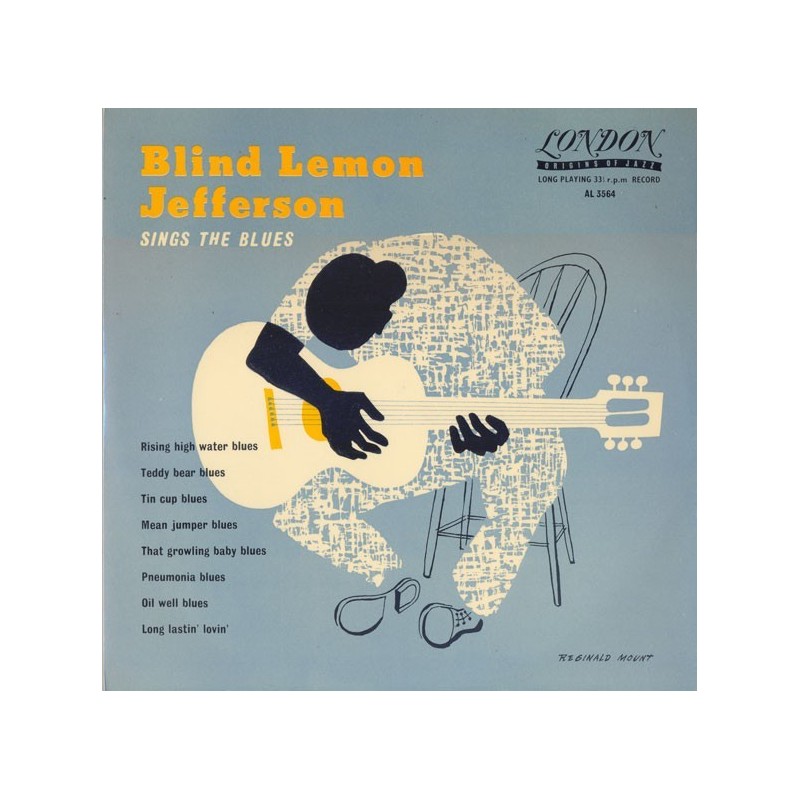 Blind Lemon Jefferson ‎– Sings The Blues|1957   London Records ‎– AL 3564-10"-Vinyl