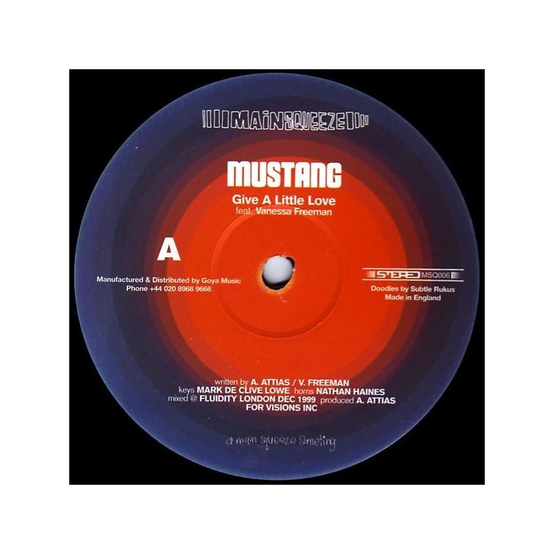 Mustang feat. Vanessa Freeman ‎– 2000    Main Squeeze ‎– MSQ 006-Maxisingle