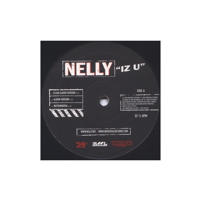 Nelly ‎– Iz U|2003    Universal Records ‎– NELVP1-Maxisingle