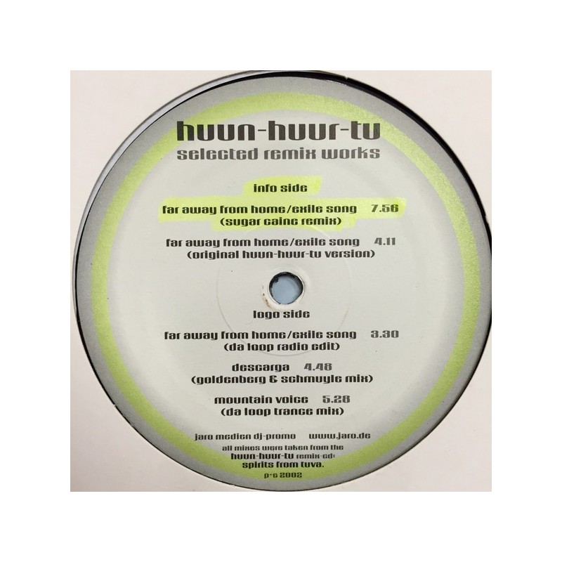 Huun-Huur-Tu – Selected Remix Works |2002 Jaro Medien – none -Maxi-Single Huun-Huur-Tu – Selected Remix Works |2002 Jaro Medien – none -Maxi-Single