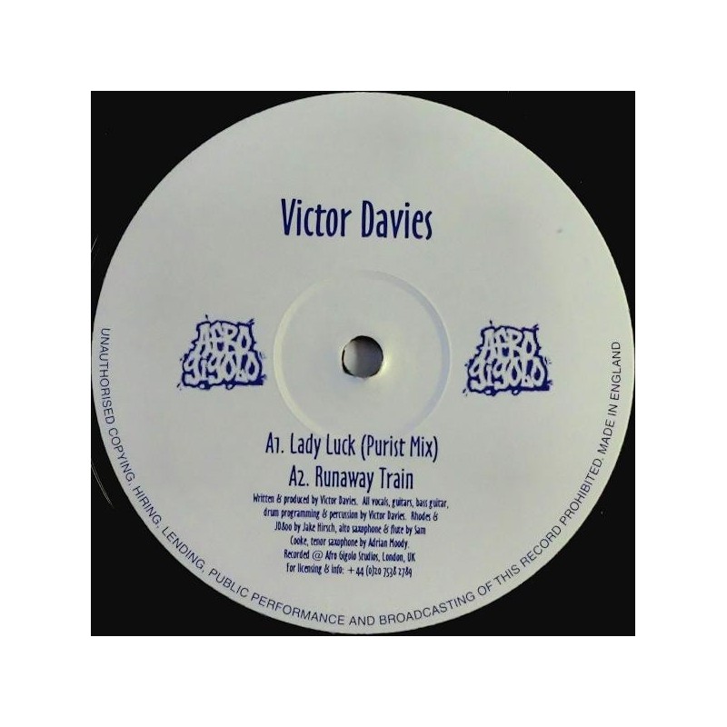 Davies ‎ Victor – Lady Luck / Runaway Train |1999    GIGALO 001 -Maxi-Single