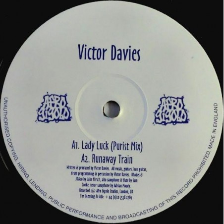 Davies ‎ Victor – Lady Luck / Runaway Train |1999    GIGALO 001 -Maxi-Single