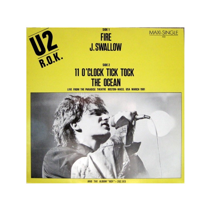 U2 ‎– R.O.K. |1981     Island Records ‎– 600 417 -Maxi-Single