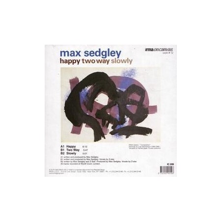 Sedgley ‎ Max – Happy / Two Way / Slowly |2003     	IC 209-Maxi-Single