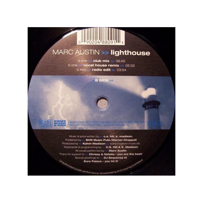 Austin Marc – Lighthouse |2000 SFT 0175-8 -Maxi-Single Austin Marc – Lighthouse |2000 SFT 0175-8 -Maxi-Single