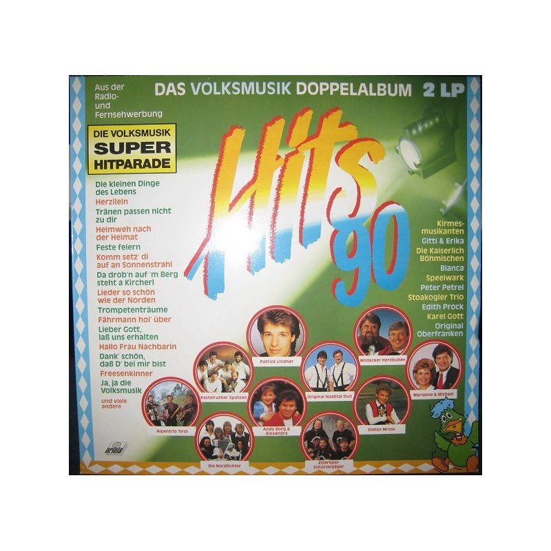 Various ‎– Hits 90 - Das Volksmusik Doppelalbum|1990     Ariola ‎– 304 067