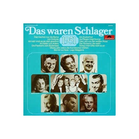 Various ‎– Das Waren Schlager 1951|1981     Polydor ‎– 2459 009