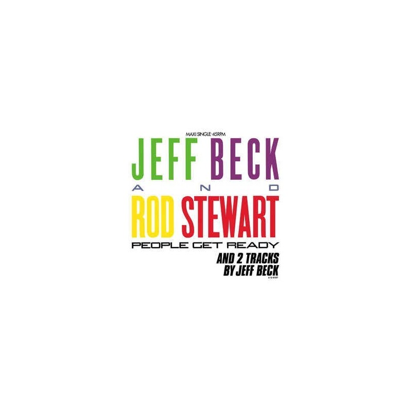 Beck Jeff and Rod Stewart ‎– People Get Ready |1985    EPCA 12-6387 -Maxi-Single